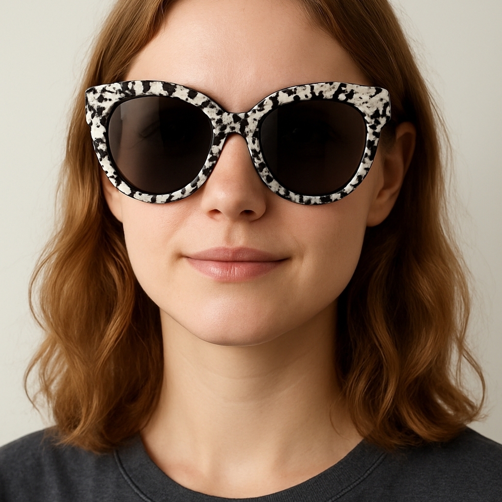 Quay Australia Monochrome Patterned Sunglasses